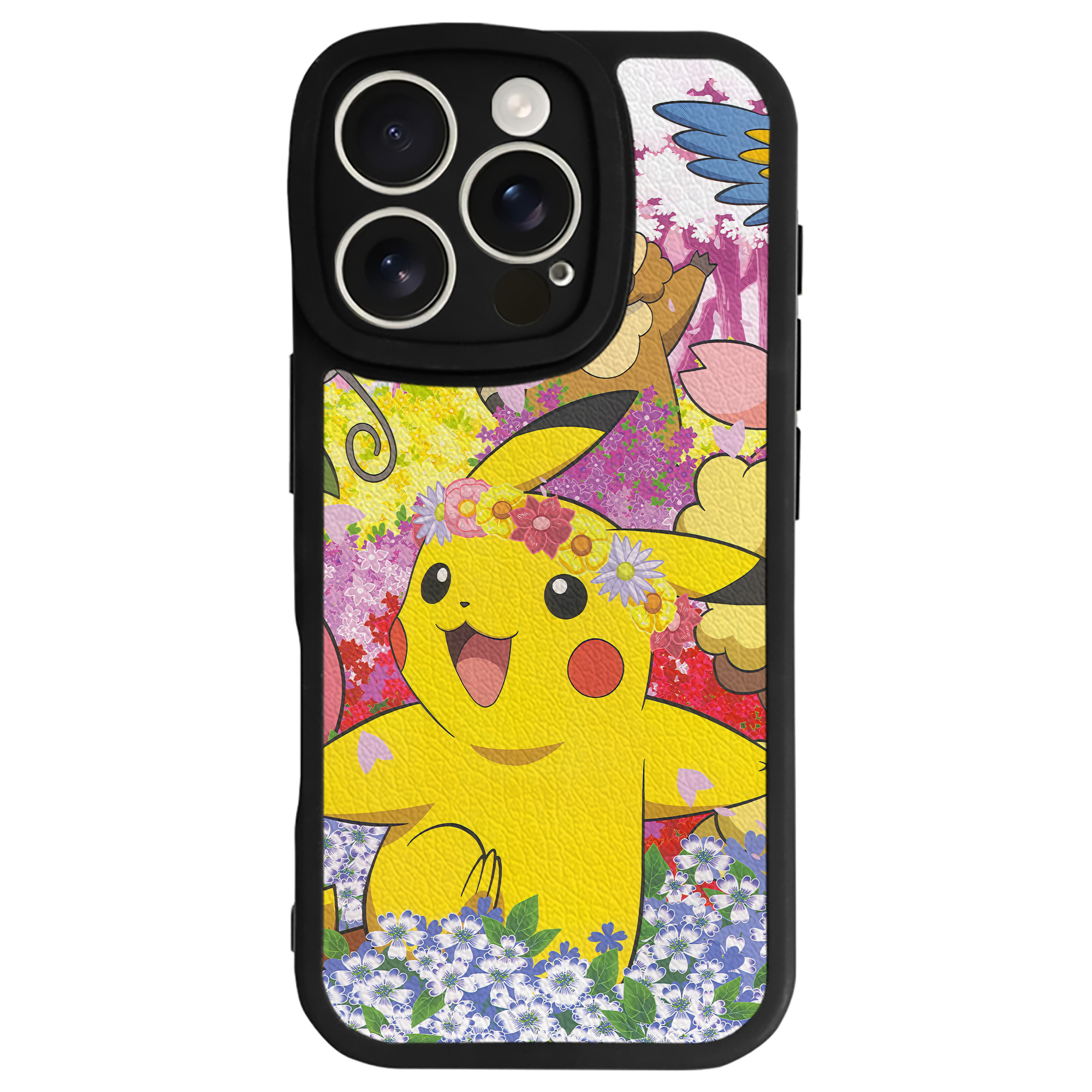 （画像用） ポケットモンスター Pokémon 【iPhone 16シリーズ対応】シリコンスマホケース（レザー調） 材質：シリコン
